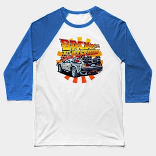 Back to the Future - DMC DeLorean Baseball T-Shirt